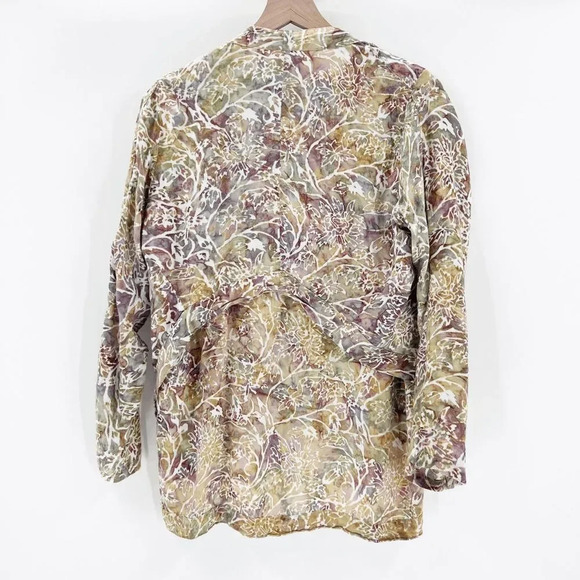 Red Threads Women's Brown 2 Piece Set Blouse Hippie Top Size L - Picture 4 of 7